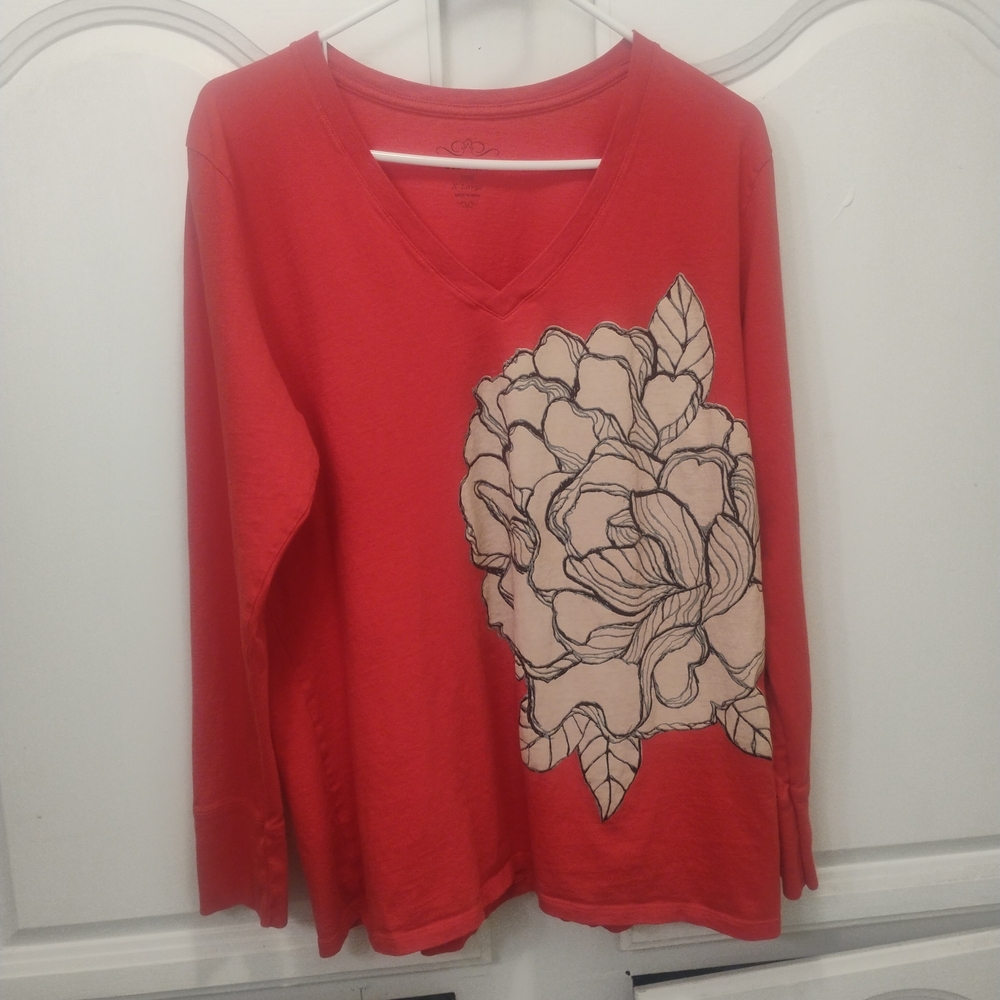 Old Navy Women’s XL Floral Top Boho Y2K Earthy Festival Cottagecore Boho Casual